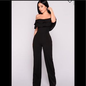 Off the shoulder jumpsuit